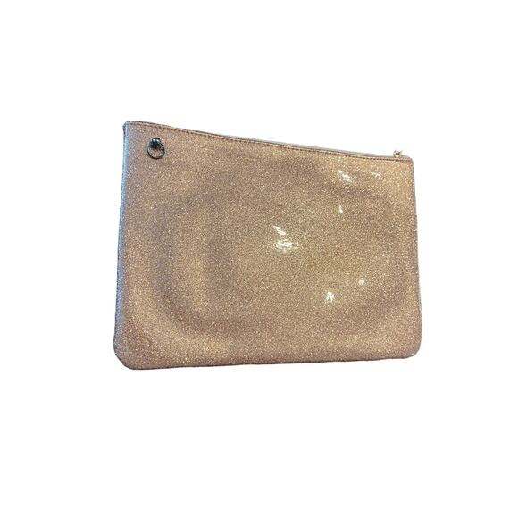 Kate Spade New York Holiday Drive Gia Glitter Pouch Sparkle Rose Gold - Picture 5 of 7